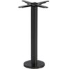 Nobis Furniture - NEXT DAY Anchor Black Round Floor Fix Table Base - Dining Height