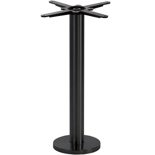 Nobis Furniture - NEXT DAY Anchor Black Round Floor Fix Table Base - Dining Height