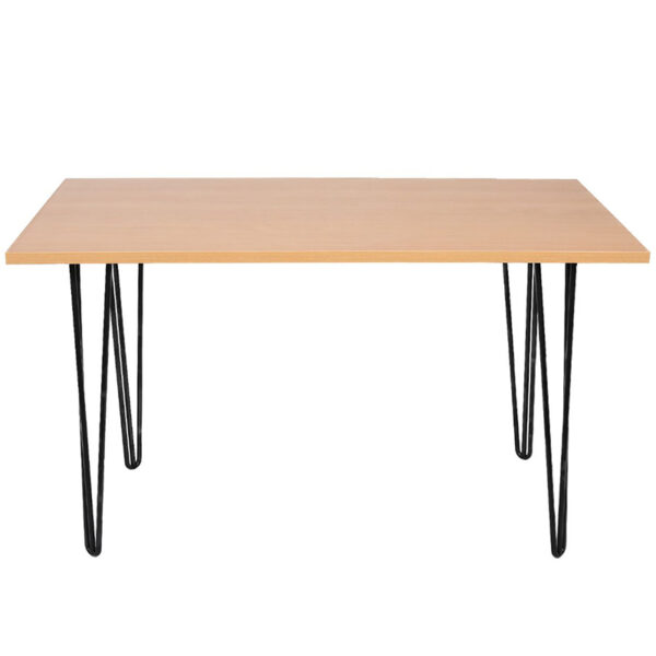 Nobis Furniture Next Day Hairpin Rectangular Dining Table - 8 Finishes