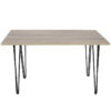 Nobis Furniture Next Day Hairpin Rectangular Dining Table - 8 Finishes