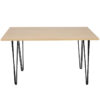 Nobis Furniture Next Day Hairpin Rectangular Dining Table - 8 Finishes