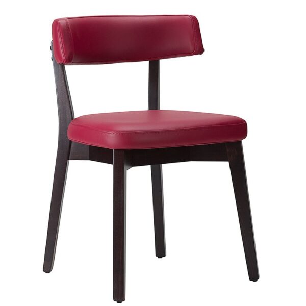 Nobis Furniture - Best Seller! - Luca Wenge Frame Faux Leather Side Chair