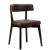 Nobis Furniture - Best Seller! - Luca Wenge Frame Faux Leather Side Chair