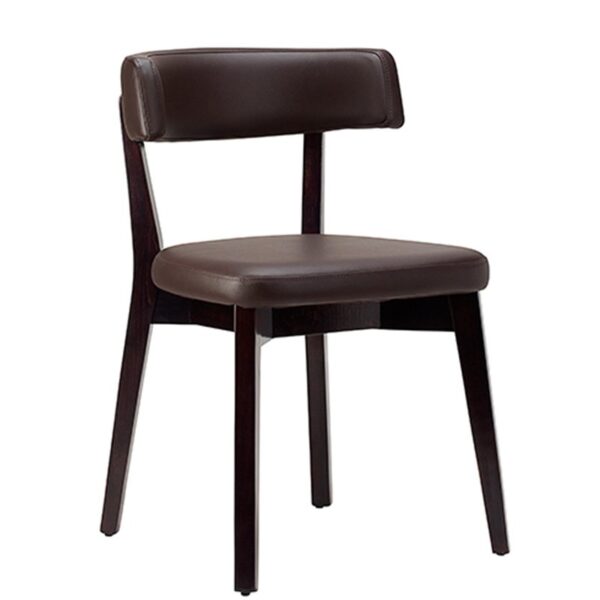 Nobis Furniture - Best Seller! - Luca Wenge Frame Faux Leather Side Chair