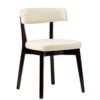 Nobis Furniture - Best Seller! - Luca Wenge Frame Faux Leather Side Chair