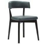 Nobis Furniture - Luca Black Frame Faux Leather Side Chair - Best Seller!