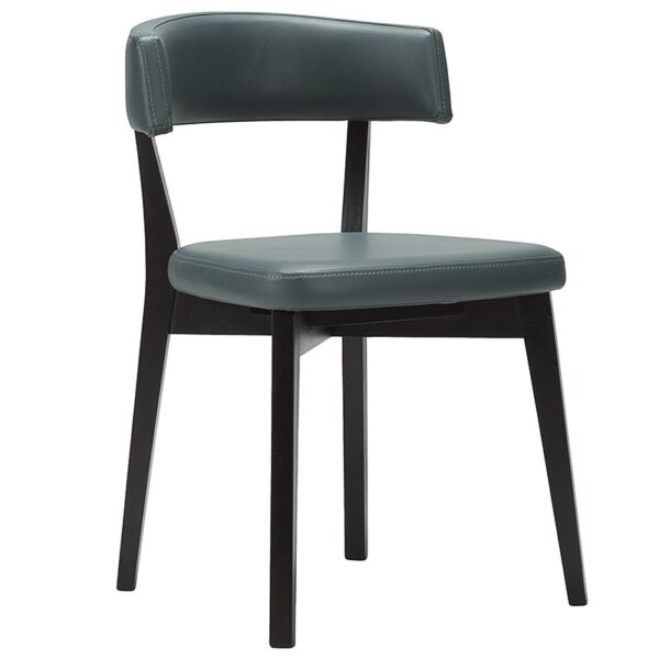 Nobis Furniture - Luca Black Frame Faux Leather Side Chair - Best Seller!