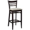Nobis Furniture - Nova Walnut Upholstered Seat Bar Stool