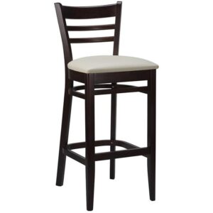 Nobis Furniture - Nova Walnut Upholstered Seat Bar Stool
