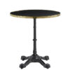 Parisian Cafe Complete Self-Leveling Round Dining Table - Black - Two Sizes