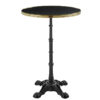 Parisian Cafe Complete Self-Levelling Round Poseur Table - Black - Two Sizes