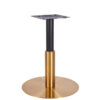 Nobis Furniture - Phoebe Premium Large Round Black and Brass Table Base with Brass Sleeve