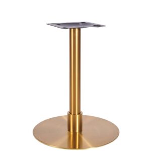 Nobis Furniture - Phoebe Premium Large Round Brass Table Base with Brass Sleeve