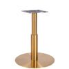 Nobis Furniture - Phoebe Premium Large Round Brass Table Base with Brass Sleeve