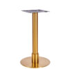 Nobis Furniture - Phoebe Premium Small Round Brass Table Base with Brass Sleeve