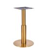 Nobis Furniture - Phoebe Premium Small Round Brass Table Base with Brass Sleeve