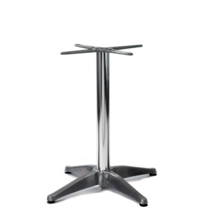 Nobis Furniture - Polished Aluminium Cruciform Table Base - Dining Height