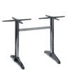 Nobis Furniture - Polished Aluminium Twin Table Base - Dining Height