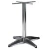 Nobis Furniture - Polished Aluminium Outdoor Cruciform Table Base - Dining Height