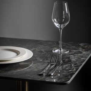 Nobis Furniture - Table Tops - Elegant Portoro Marble High Gloss Ceramic Table Tops - 700mm Square