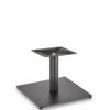 Nobis Furniture - Profile Large Square Black Steel Table Base - Round Column