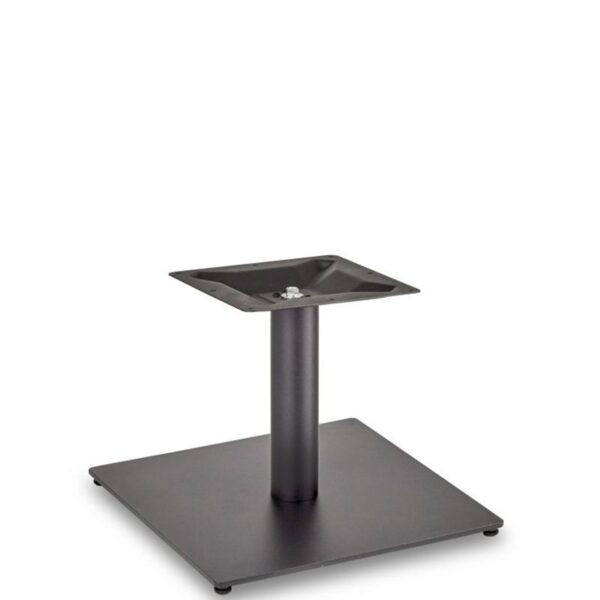 Nobis Furniture - Profile Large Square Black Steel Table Base - Round Column
