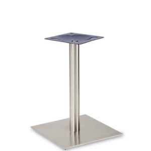 Nobis Furniture - Profile Large Square Stainless Steel Table Base - Round Column
