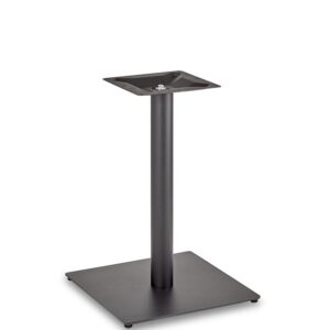 Nobis Furniture - Profile Large Square Black Steel Table Base - Round Column
