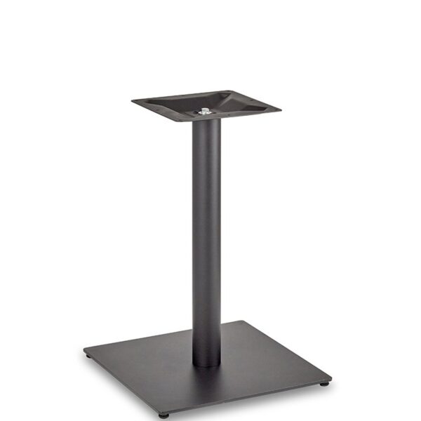 Nobis Furniture - Profile Large Square Black Steel Table Base - Round Column