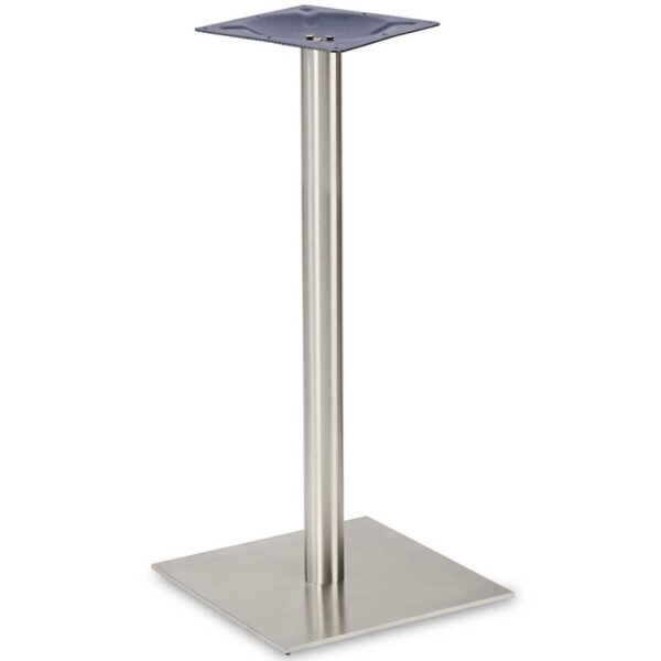 Nobis Furniture - Profile Large Square Stainless Steel Table Base - Round Column