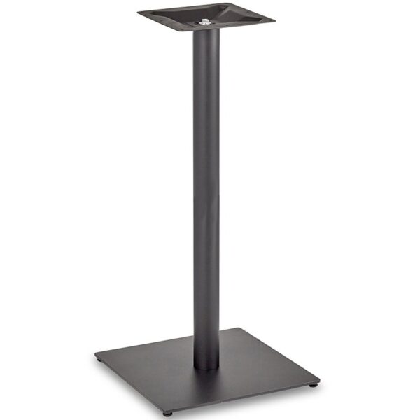 Nobis Furniture - Profile Large Square Black Steel Table Base - Round Column