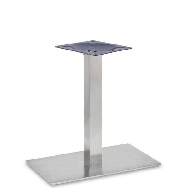 Nobis Furniture - Profile Single Pedestal Stainless Steel Table Base - Square Column