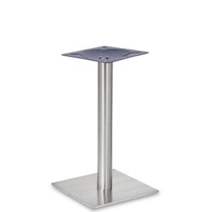 Nobis Furniture - Profile Small Square Stainless Steel Table Base - Round Column