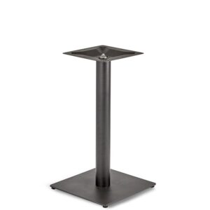 Nobis Furniture - Profile Small Square Black Steel Table Base - Round Column