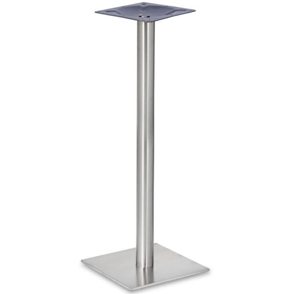 Nobis Furniture - Profile Small Square Stainless Steel Table Base - Round Column