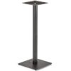 Nobis Furniture - Profile Small Square Black Steel Table Base - Round Column