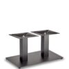 Nobis Furniture - Profile Twin Pedestal Black Steel Table Base - Square Column
