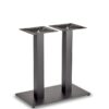 Nobis Furniture - Profile Twin Pedestal Black Steel Table Base - Square Column