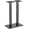 Nobis Furniture - Profile Twin Pedestal Black Steel Table Base - Square Column