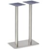 Nobis Furniture - Profile Twin Pedestal Stainless Steel Table Base - Round Column