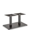 Nobis Furniture - Profile Twin Pedestal Black Steel Table Base - Round Column