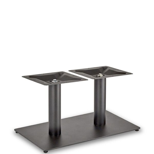 Nobis Furniture - Profile Twin Pedestal Black Steel Table Base - Round Column