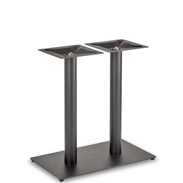 Nobis Furniture - Profile Twin Pedestal Black Steel Table Base - Round Column