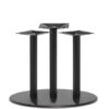 Nobis Furniture - Profile Black Steel Round XL Triple Column Table Base – Dining Height