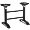 Nobis Furniture - Black Flip Top Twin Outdoor Table Base - Dining