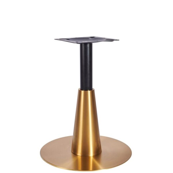 Nobis Furniture - Saturn Premium Large Round Black and Vintage Brass Table Base