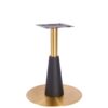 Nobis Furniture - Saturn Premium Large Round Vintage Brass and Black Table Base