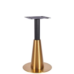 Nobis Furniture - Saturn Premium Small Round Black and Vintage Brass Table Base
