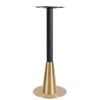 Nobis Furniture - Saturn Premium Small Round Black and Vintage Brass Table Base