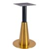 Nobis Furniture - Saturn Premium Small Round Black and Vintage Brass Table Base
